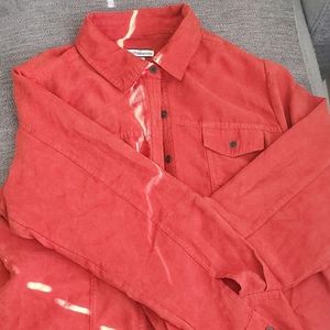 Croft & Barrow Dark Orange Button Down Shirt